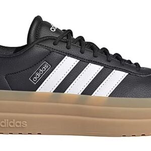Adidas Black and White Platform Sneakers